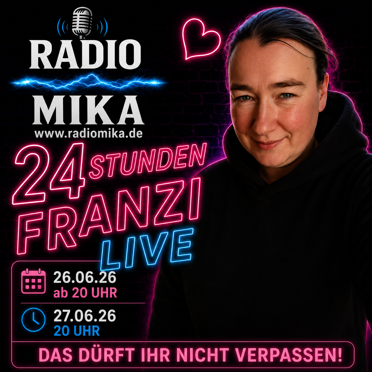 24 Stunden Franzi Live!!!!
